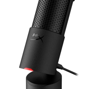 HyperX Solocast 2 Wired Microphone for Windows; NGENUITY, Tap-to-Mute Sensor, Cardioid Polar Pattern, Black, 368gm (AR0A0AA)